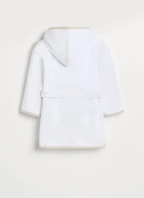 Халат за баня с контрастни детайли 'Bernie' Brunello Cucinelli Kids — снимка 2