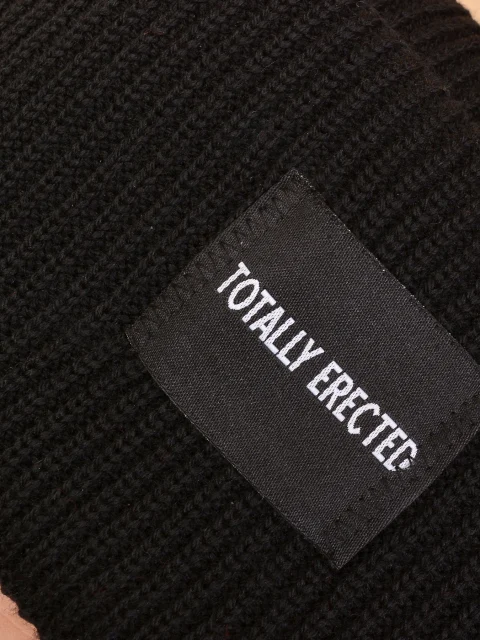 ЧЕРНА ШАПКА ОТ МОХЕР Woolen beanie black — снимка 3