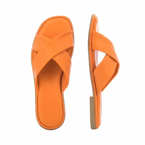 Дамски Равни Чехли TAMARIS – 1-1-27112-20 606 ORANGE — снимка 5