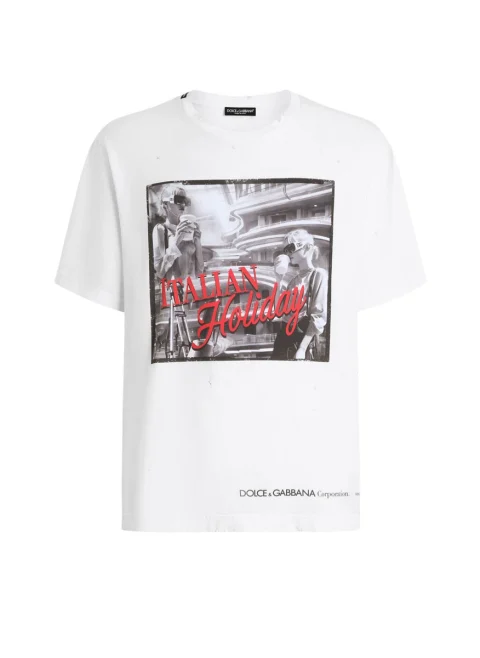 Тишърт с принт 'Italian Holiday' Dolce&Gabbana