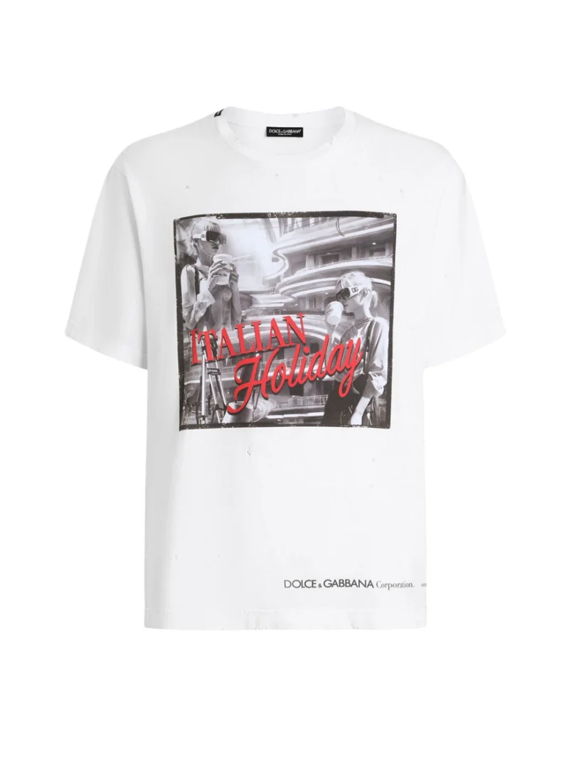 Тишърт с принт 'Italian Holiday' Dolce&Gabbana