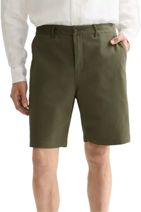 Бермуда Stuart Cotton Blend Twill Short 179182 261 khaki