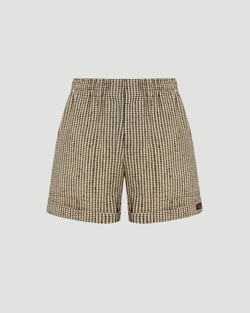 Shorts in Check Pattern