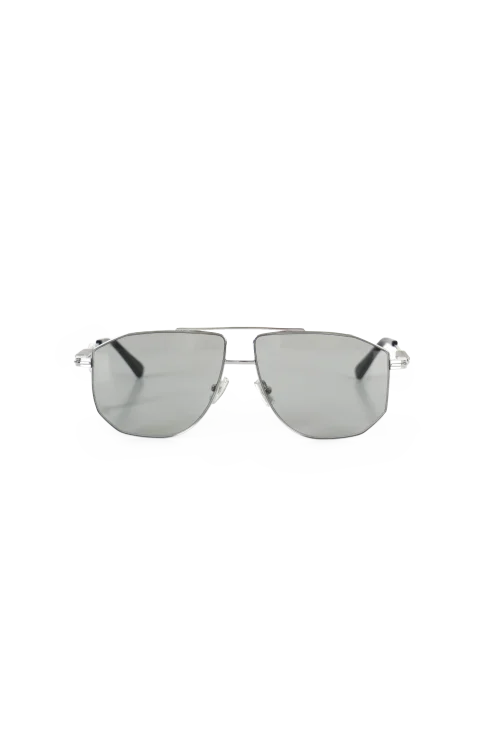 Aviator Sunglasses in Silver Grey