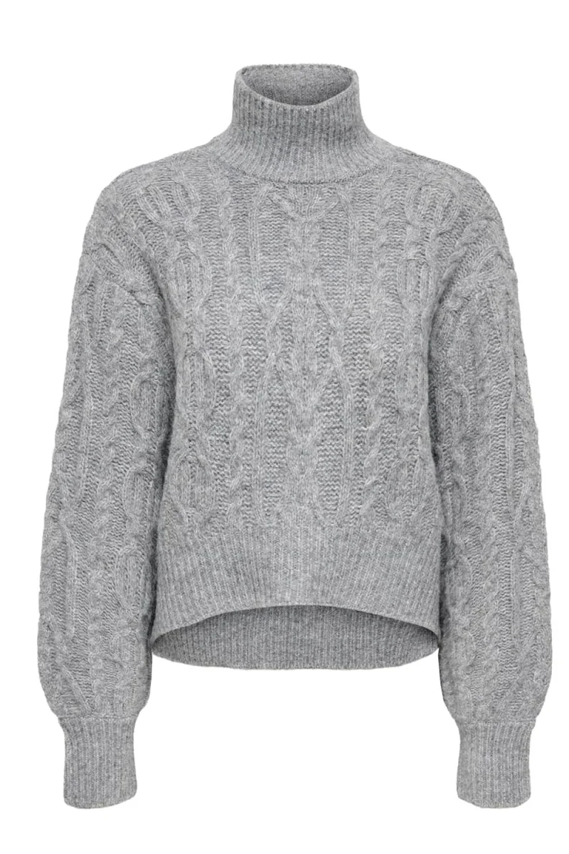 Плетено Onlhilde Short Cable 15375336 BS000087 medium grey melange