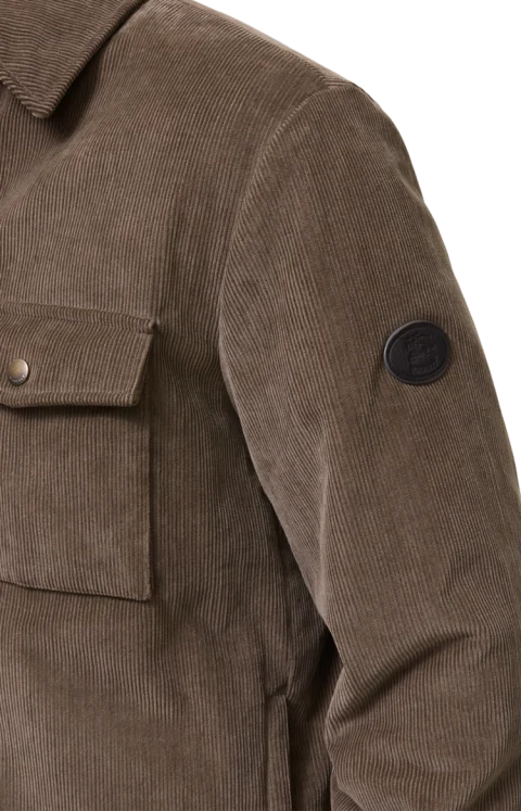 Corduroy Dalewood Overshirt in Sepia Brown — снимка 2