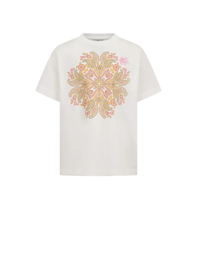 Тишърт с 'paisley' принт Etro Kids