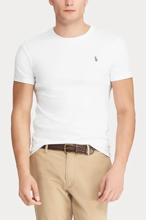 T-Shirt Pima Polo-Ssl 710740727002 100 white — снимка 2