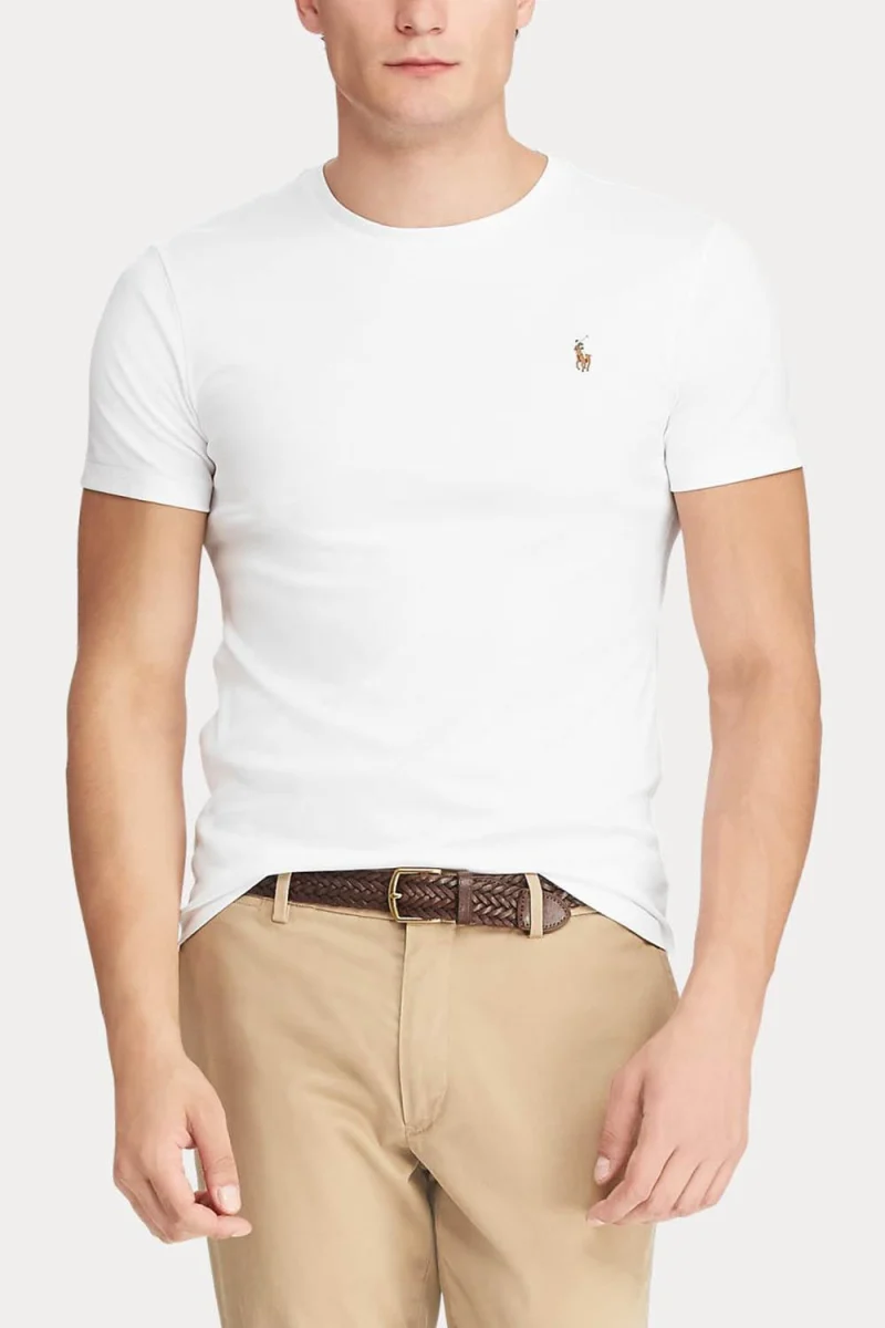 T-Shirt Pima Polo-Ssl 710740727002 100 white — снимка 2