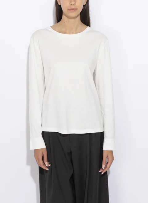Блуза с бродерия 'Basic fit' 'S Max Mara Smmfumetto — снимка 4