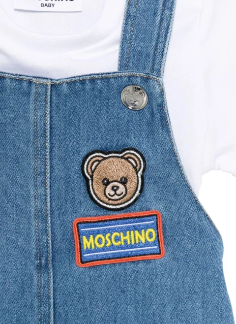 Комплект с 'Teddy Bear' бродерия Moschino Kids — снимка 3