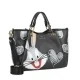 Дамска черна чанта Amy Looney Tunes Braccialini — снимка 3