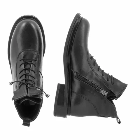 Дамски Равни Боти CARLO FABIANI – 195-11805 BLACK — снимка 5