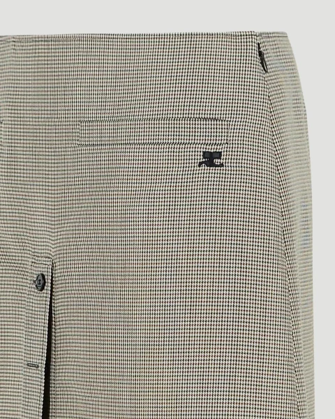 Houndstooth Buttoned Mini Skirt — снимка 2