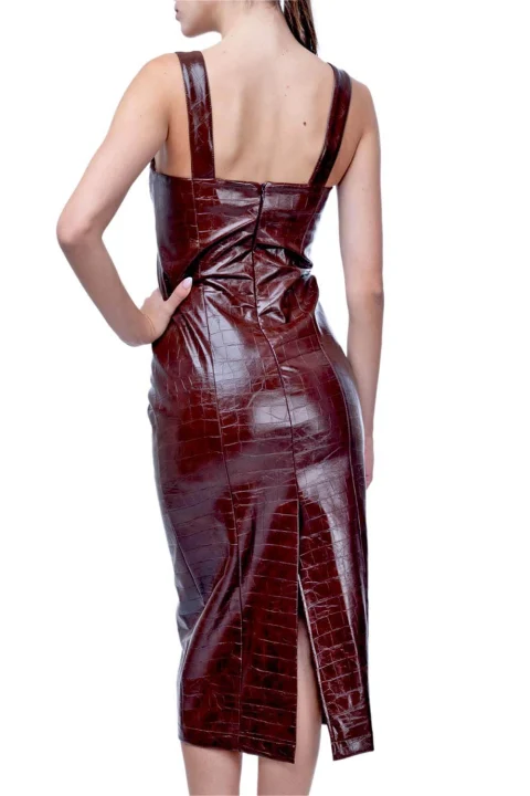 Рокля W25T9219 brown — снимка 2