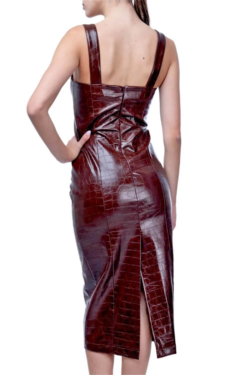 Рокля W25T9219 brown — снимка 2