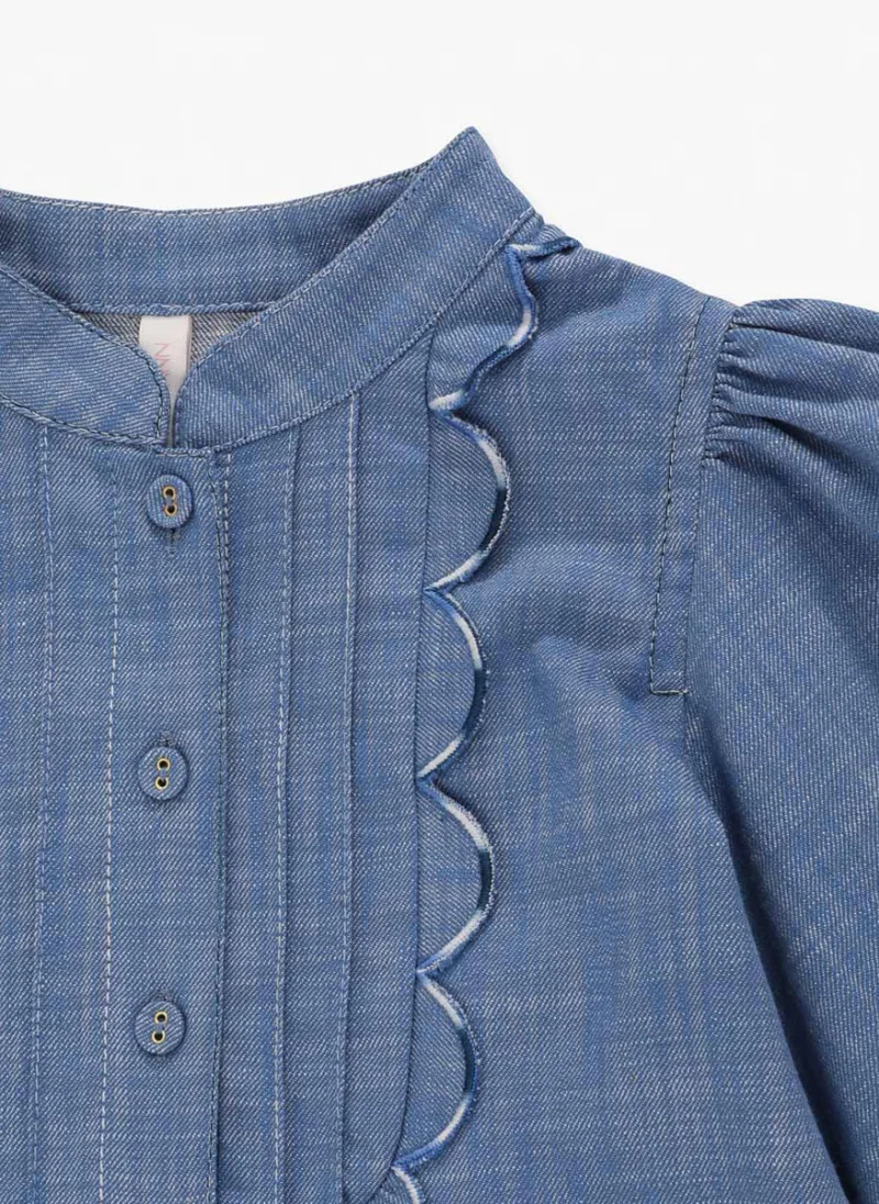 Блуза 'Denim Bluе' Zimmermann Kids — снимка 4