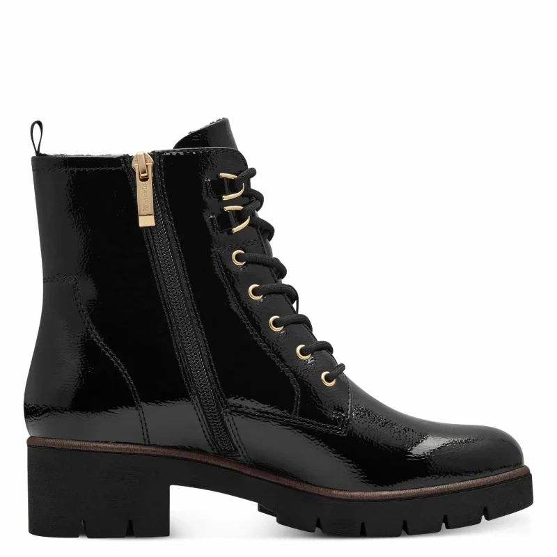 Дамски Кубинки TAMARIS – 1-25297-41-018 BLACK PATENT_01 — снимка 2