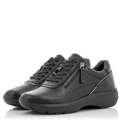 Дамски Ежедневни CLARKS – 26178732 TIVOLI ZIP BLACK — снимка 2