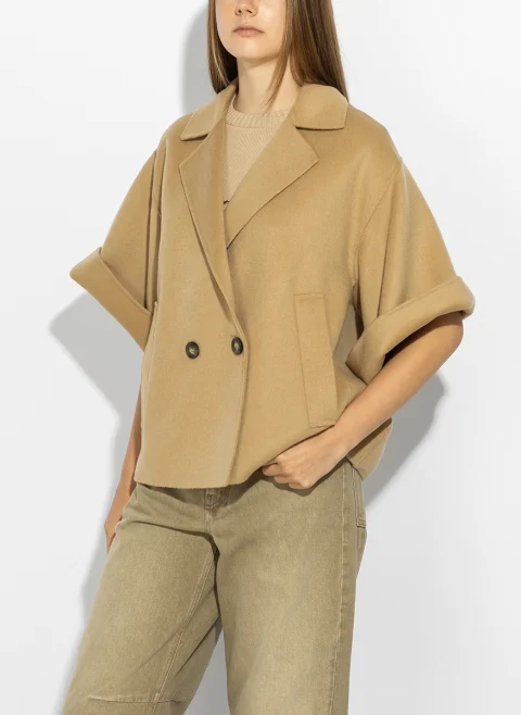 Палто от фина вълна Weekend Max Mara Wkdneo — снимка 2