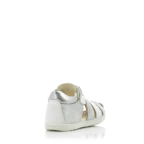 Сникърс Момичета GEOX – B254WB C0626 B SANDAL MACCHIA GIR OFF WHI/SIL — снимка 2