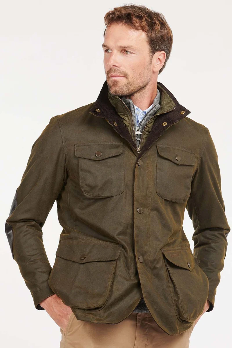 Яке Ogston Wax MWX0700 ol51 olive — снимка 2