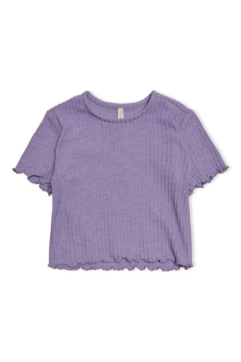 Детски Top Kmgnella S/S O-Neck Top Jrs 15258963 17-3615 tcx chalk violet