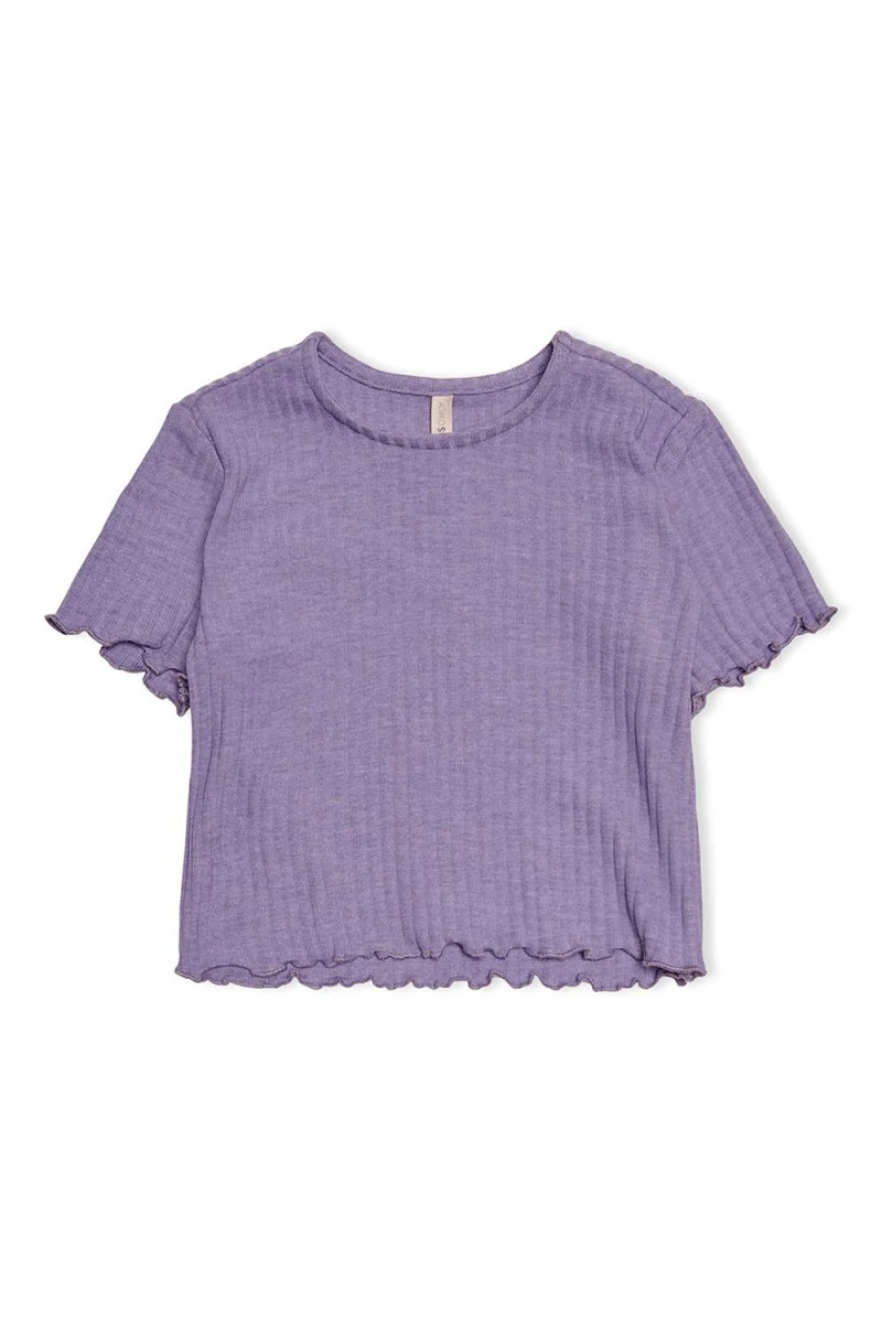 Детски Top Kmgnella S/S O-Neck Top Jrs 15258963 17-3615 tcx chalk violet