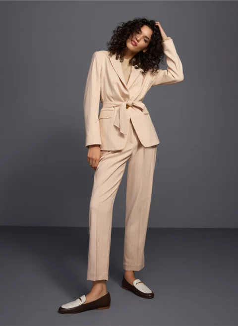 Панталон с фино райе 'Faqus' Marc Cain Collections — снимка 7