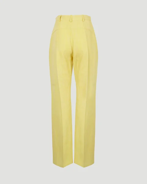 Sauge Trousers in Yellow — снимка 2
