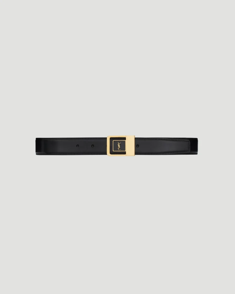 La 66 Buckle Belt in Lacquered Leather