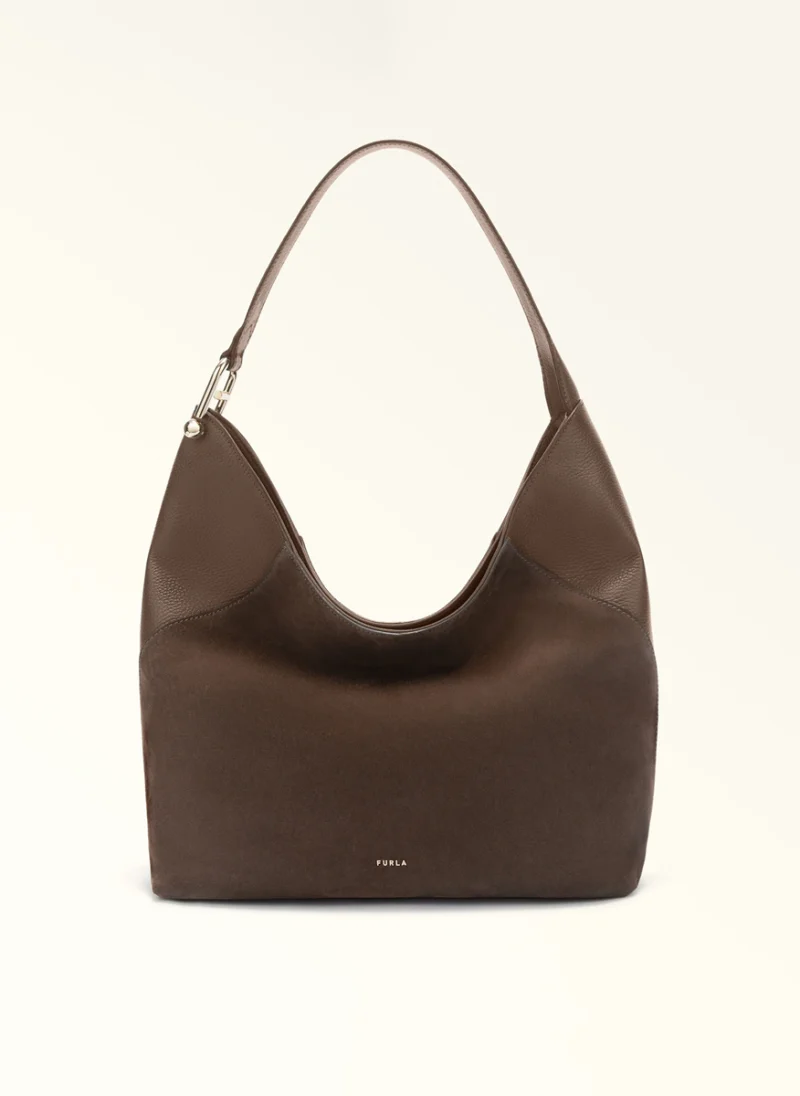 Кожена чанта Furla Lara Тoni Еspresso