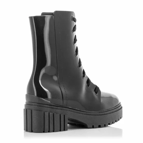 Дамски Гумени Боти PETITE JOLIE – PJ5604 J-LASTIC BLACK/BLACK/WHITE — снимка 5