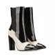 Дамски боти в два цвята Casadei — снимка 5