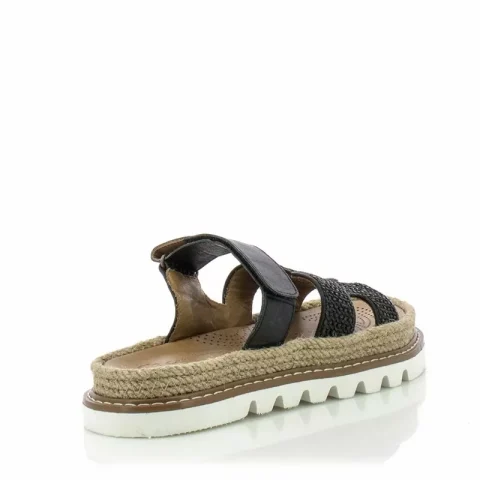 Дамски Равни Чехли CARLO FABIANI – 229-122 BLACK/BEIGE — снимка 2