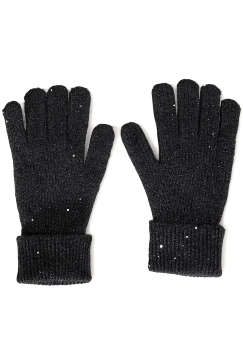 Ръкавици Onlsola Glitter Knit 15350314 C-N10 black