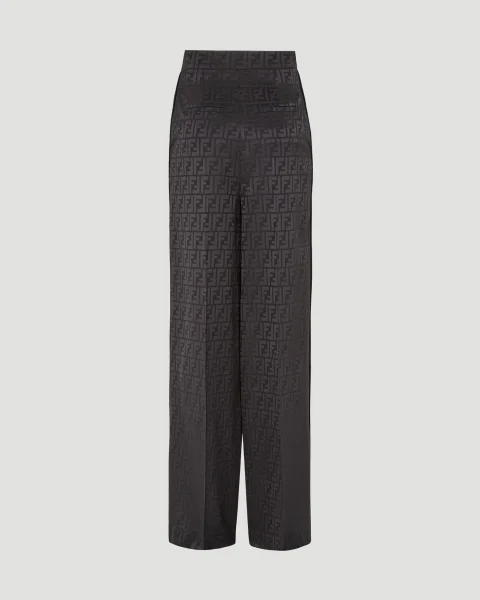 Silk Pants in Black — снимка 2