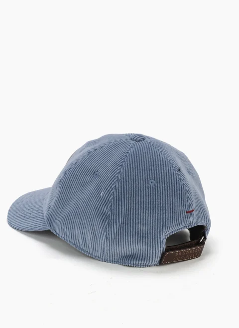 Шапка от рипсено кадифе Brunello Cucinelli Kids L — снимка 6