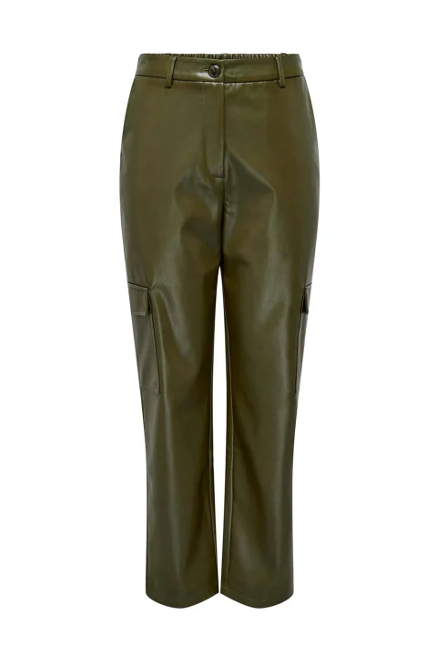 Панталон Onlkim Faux Leather Cargo Pant Cc Otw 15293029 19-0516 TCX dark olive
