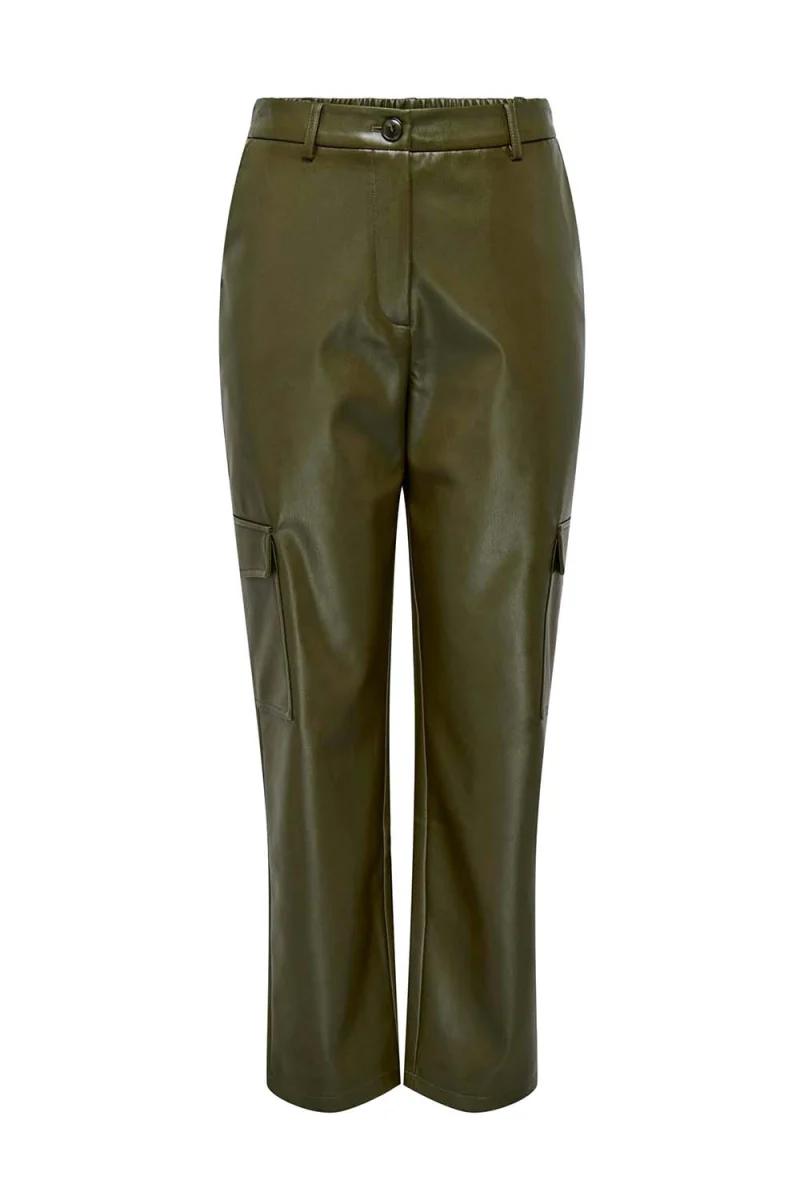 Панталон Onlkim Faux Leather Cargo Pant Cc Otw 15293029 19-0516 TCX dark olive