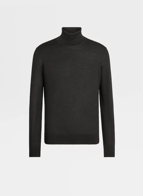 Поло пуловер от коприна и кашмир Zegna — снимка 3