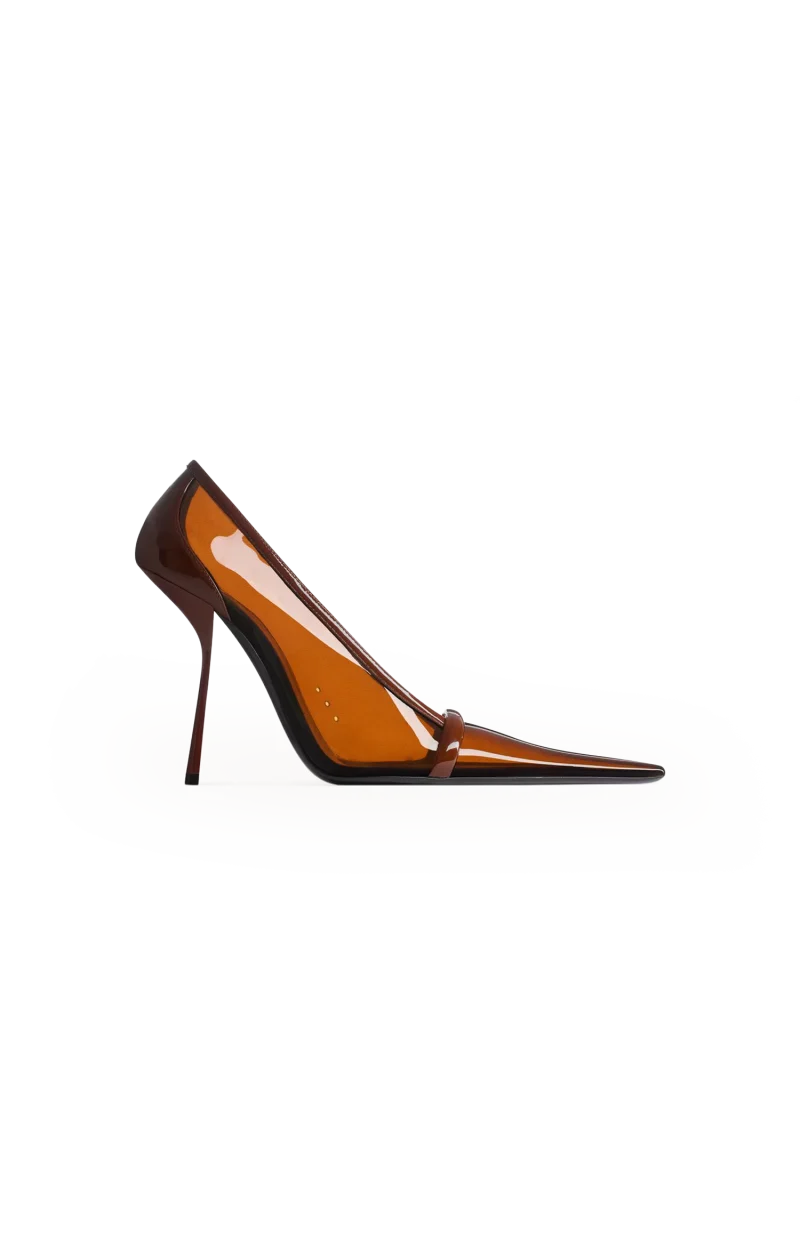 Brigitte Pumps in TPU and Patent Leather