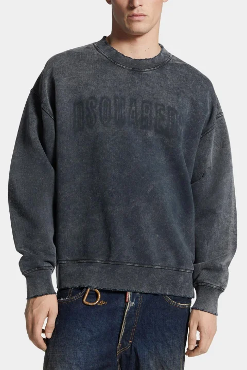 Суичър S74GU0885S25030 814 charcoal — снимка 2