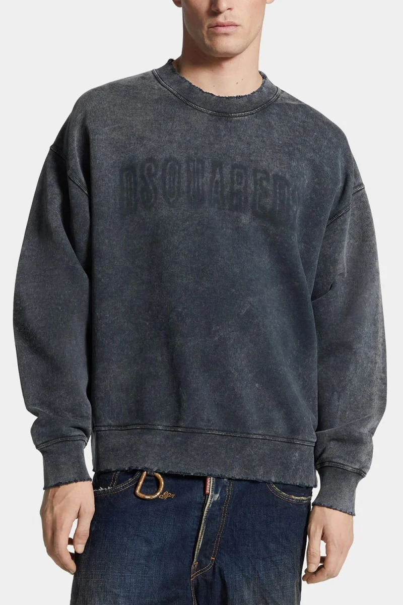 Суичър S74GU0885S25030 814 charcoal — снимка 2