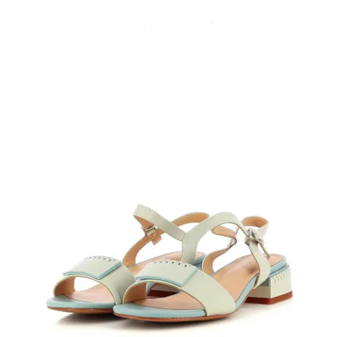 Дамски Сандали На Ток CARLO FABIANI – 5KL652 LIGHT BLUE — снимка 3