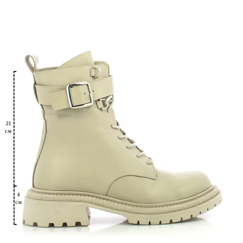 Дамски Кубинки CARLO FABIANI – 247-8473 BEIGE — снимка 6