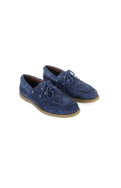 Printed Suede Slip-on Shoes — снимка 2