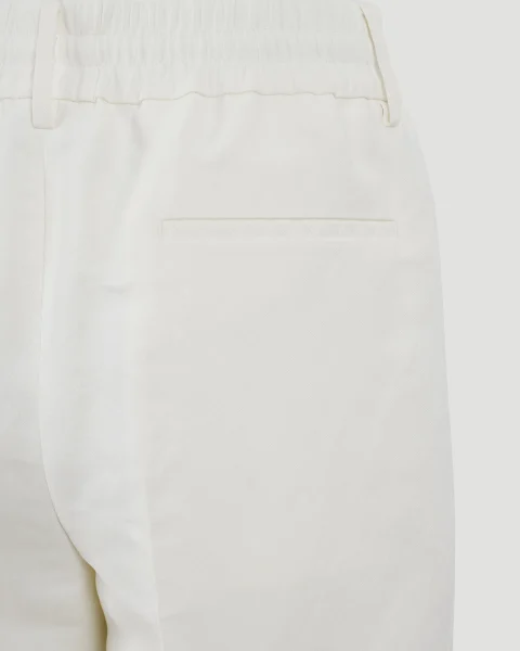 Canvas Trousers in Cream — снимка 2