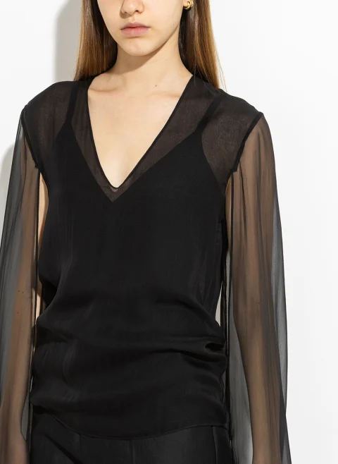 Топ от коприна Alberta Ferretti — снимка 5