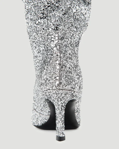 Viola 65 Slouch Boot in Glitter — снимка 4